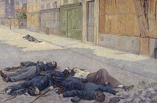 Poster une rue de Paris en mai par Maximilien Luce, impression sur toile 60x90cm pour salon