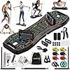 LALAHIGH Push Up Board,36 in 1 Home Gym Equipment with Ab Roller Wheel & Resistance Bands, Portable Foldable Workout Board for Full Body Strength Training Men Women