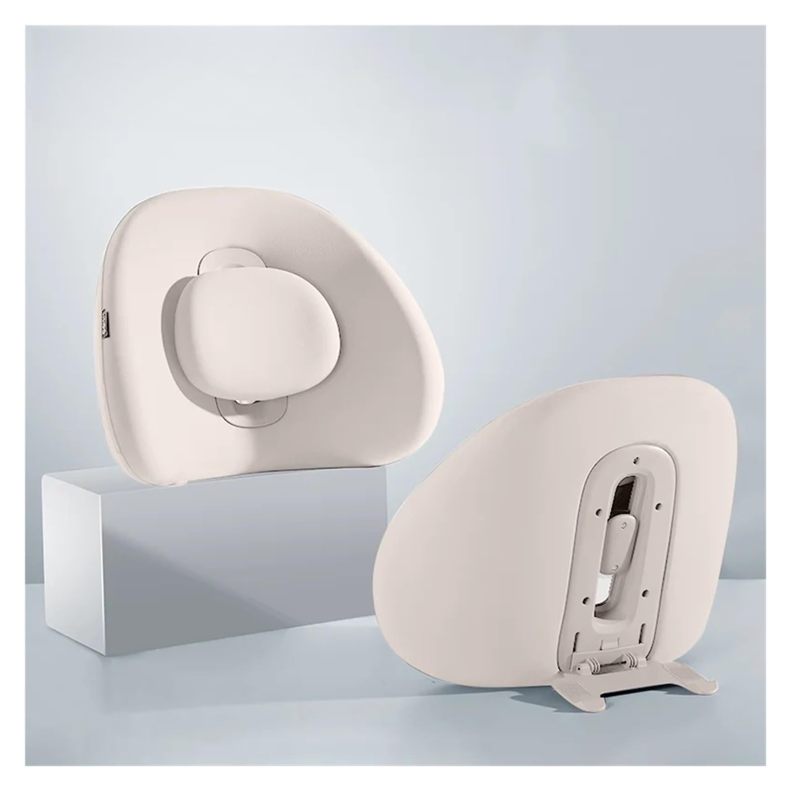 Jeiuvrao car seat cushion Adjustable Driving Waist Pillow Ergonomic Memory Foam Cushion(Beige)