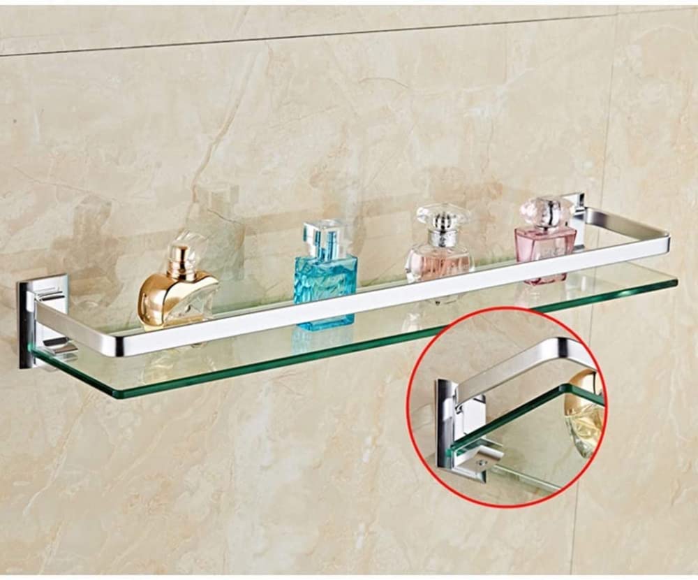 Estante de cristal para baño de 50 cm