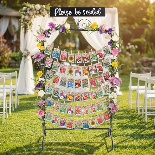 Novabright Please Be Seeded Wedding Display Stand 5.1 ft, 28 Clips Rope by Novabright - Used condition - Image 7