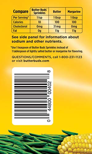 BUTTER BUDS Flavor Granules, 2.5 Ounce (044800004028)