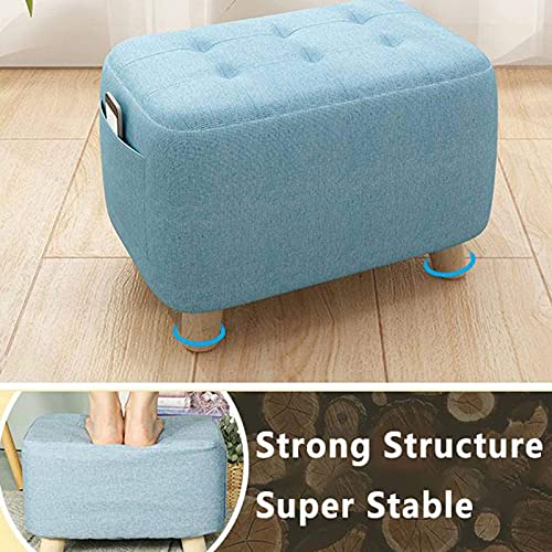 Pouf en bois pour chambre et salon comme siege d'appoint doux