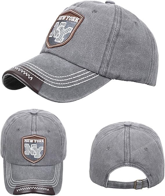Image of Handcuffs Denim Caps Adjustable Strap Baseball Cap | Unisex Stylish Summer Headwear | Sun Protection Sports Hat for Men & Women