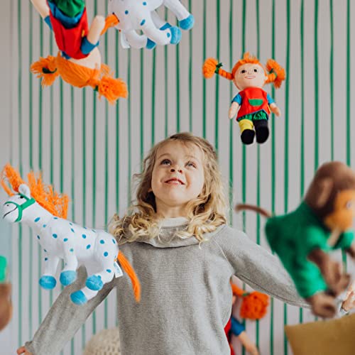 Pippi Langstrumpf Puppe, 20cm – süße Stoffpuppe für Mädchen und weiche Kuschelpuppe ab 10 Monaten – Anziehpuppe und Plüschpuppe als z.B. Taufgeschenke für Mädchen – Bild 8