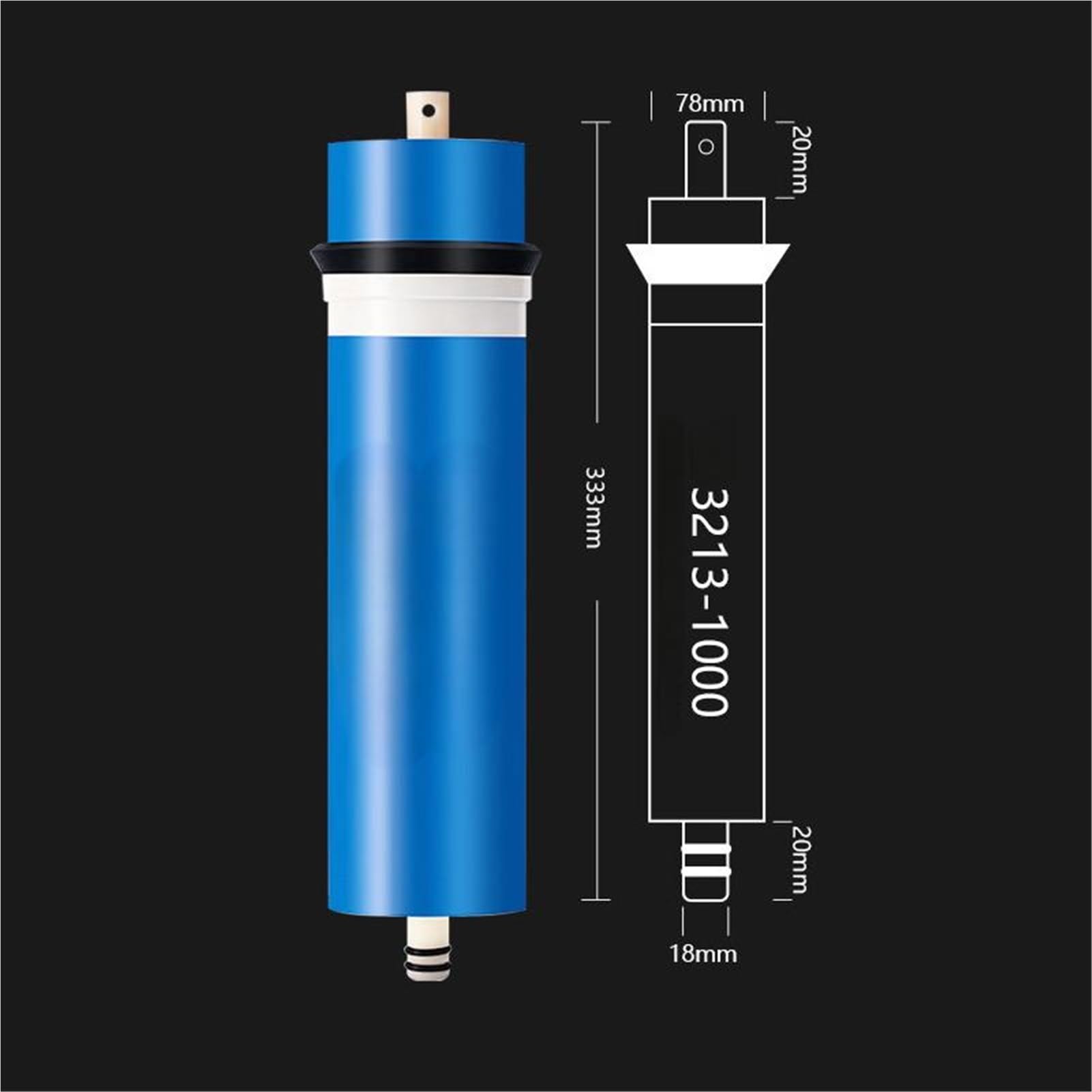 2 unidades de membrana ósmosis inversa 1000 gpd 3213-1000, cartuchos filtro agua for en el sabor del agua. Fácil instalación