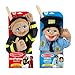 Melissa & Doug Rescue Puppet Set - Police Officer and Firefighter