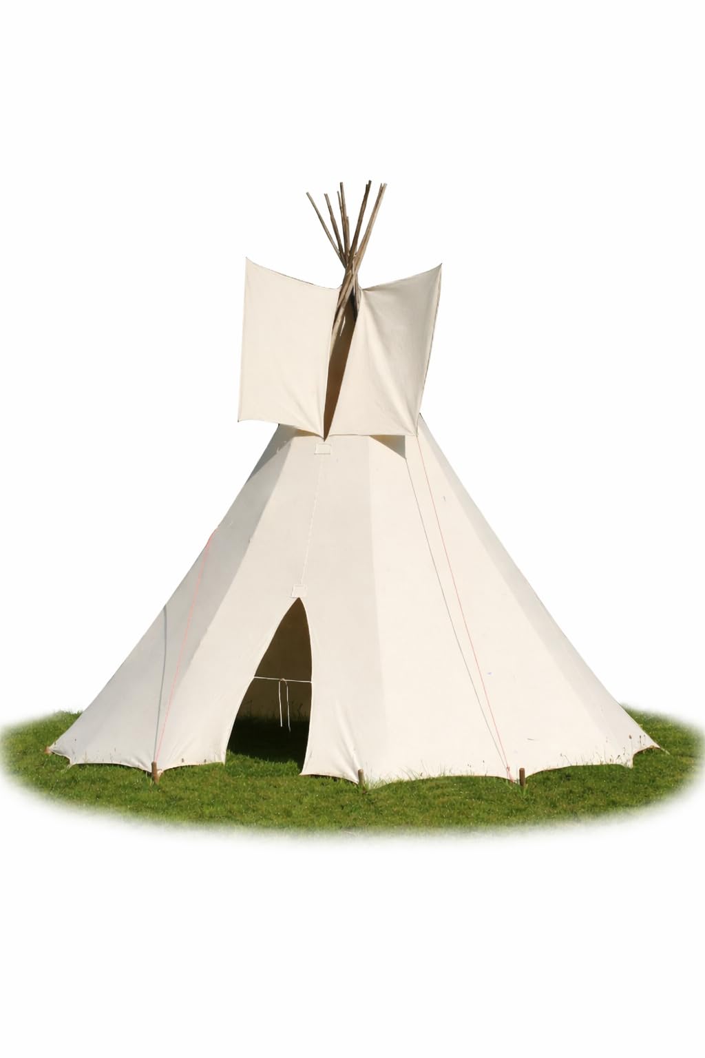 großes Kinder Tipi Kinderzelt Indianer Spielzelt Spielhaus Zelt Tipi Zelt, Naturfarben, Outdoor und Garten Gartenhaus Cowboy Pferd Hobby Spiel und Spaß