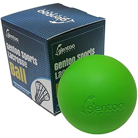 Gentoo Sports Lacrosse Ball - for massage, physiotherapy, and match play (Lime Green) Cover
