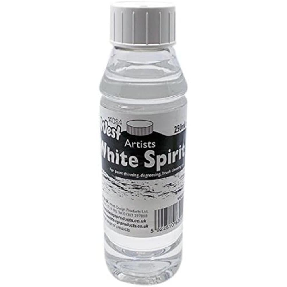 West White Spirit, Clear, 250ml, For Artists, Cleaning Tools & Bike Chains, Paintbrushes, Surfaces, Thin Paint, Paints, Coatings, Waxes, Varnishes, Degreasing, General Cleaning