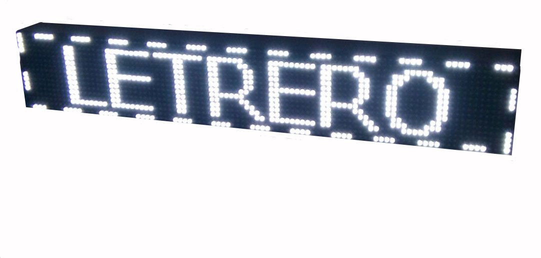 PANTALLA LED PROGRAMABLE LETRERO LED PROGRAMABLE CARTEL LED PROGRAMABLE ROTULO LED PROGRAMABLE (96 * 16 cm, BLANCO) PROGRAMMABLE LED SIGN PROGRAMMABLE LED DISPLAY