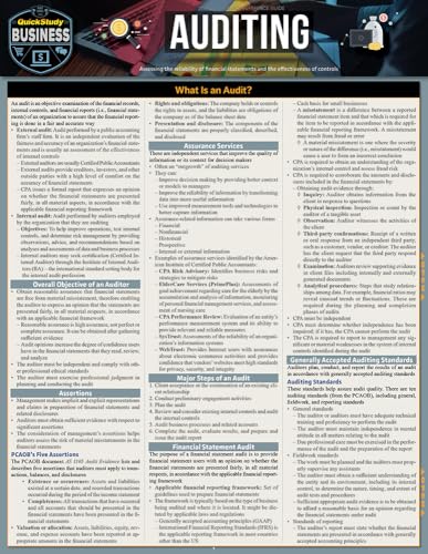 Auditing: a QuickStudy Laminated Reference Guide