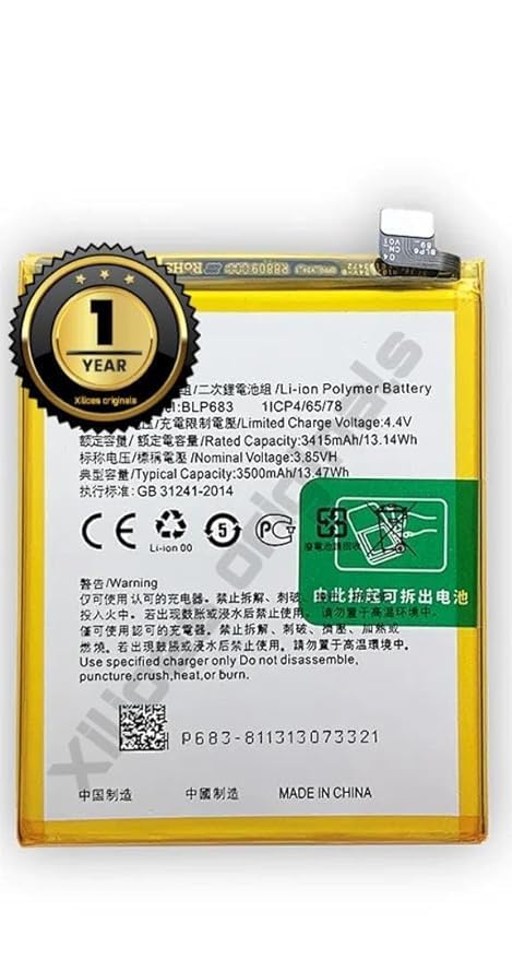 Image of BLP683 Battery for Oppo K1 / A7X / A7S / F9 4+ 128G F9 PRO / C2 PRO / 2 PRO / RMX1801,RMX1807 Battery with 1 Year Warranty**** (R259)