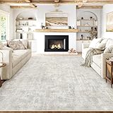 PureCozy Beige Grau Teppich Wohnzimmer 300x400 Schlafzimmer Teppiche Waschbarer rutschfest Boho Abstrakt Carpet Wohnzimmerteppich Esszimmer Büroteppich Groß Kurzflor Weich Carpets