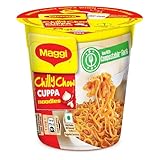 MAGGI Chilli Chow Instant Noodle Cup, 2.47 Ounce / 70 grams, Extra Veggies, New Recipe, Slurpy Saucy Taste