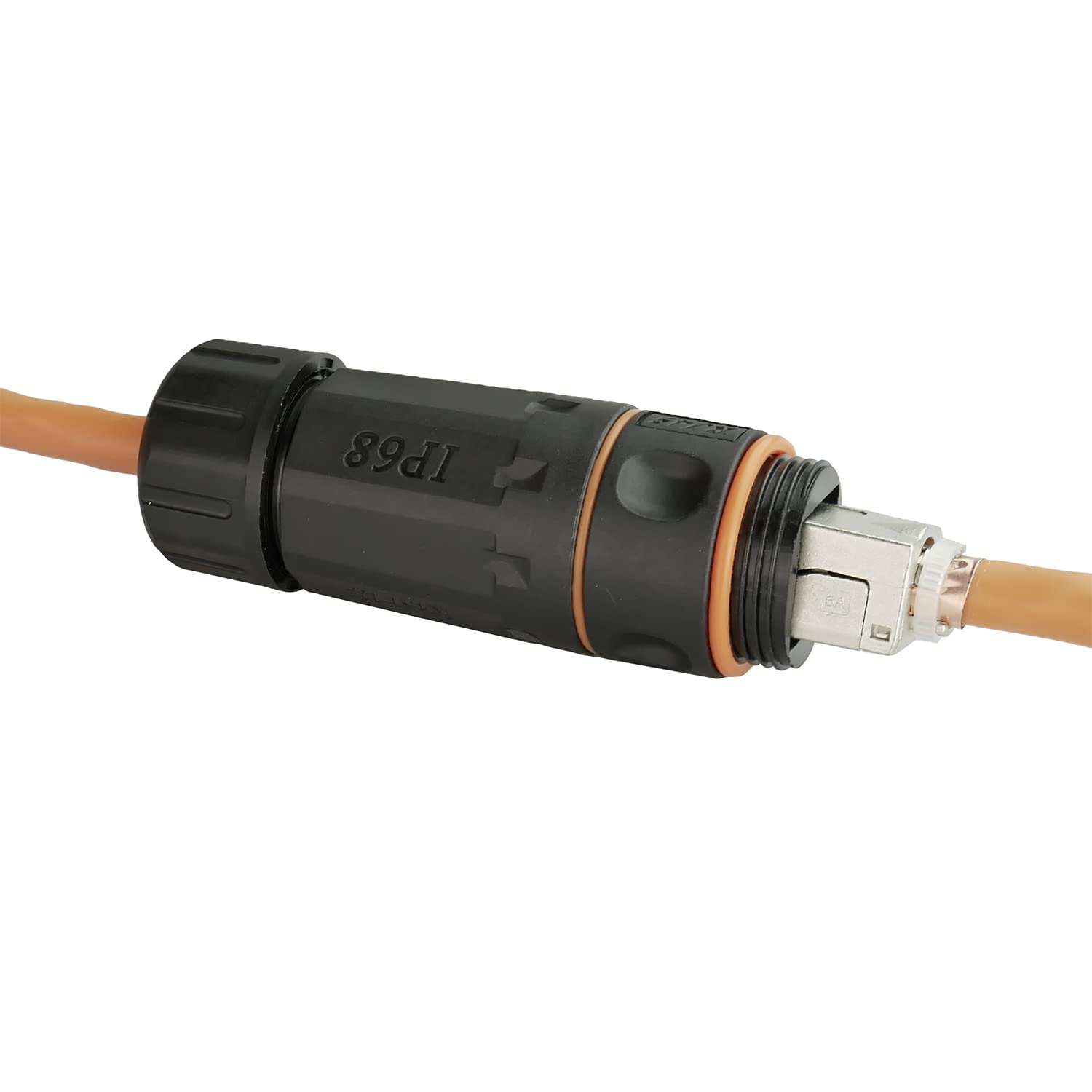 AIXONTEC 4x IP 68 CAT 6A Outdoor Netzwerkkabel Verbinder Cat.6A 10 Gigbit Wasserdicht Verbinder LSA Adapter Lan Netzwerkverbinder Koppler 1:1 Verlängerung Reaktivierung Kupplung Cat.7 Cat.8 Cat.6A