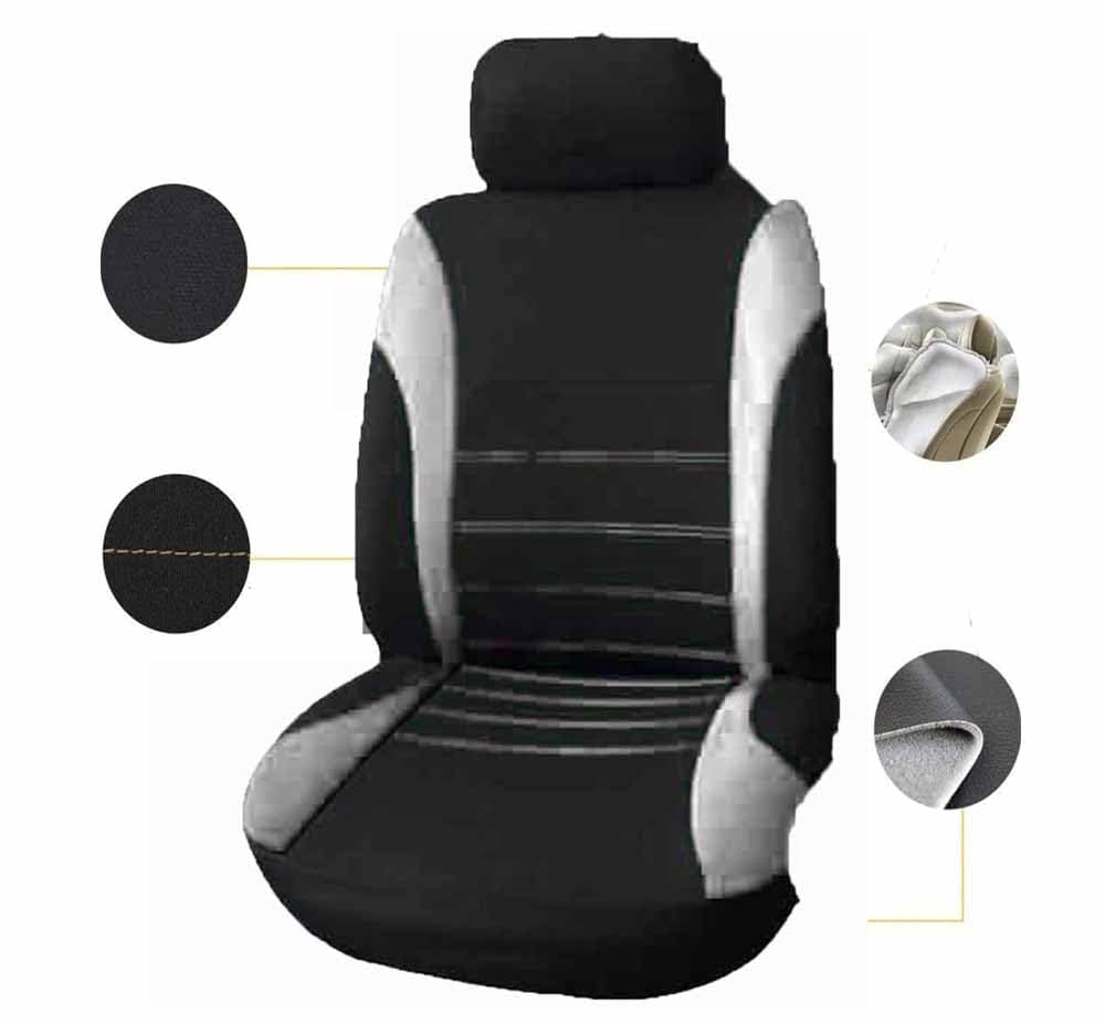 WHLYQF Sitzbezüge Für Hyundai Tucson NX4E (2020–2024) – Allwetter, Atmungsaktiv, Airbag-kompatibel, Schwarzes Leder-Design, Verschleißfest