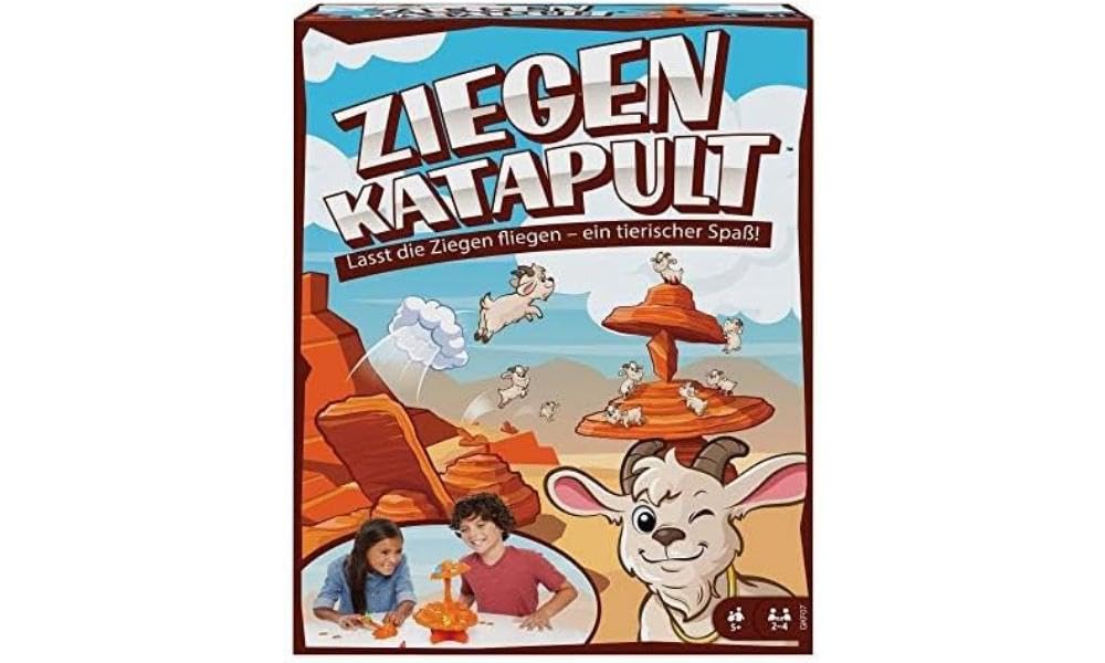 Goat Slingers Kids with Cliff Tower and Launcher for 5 Year Olds and Up