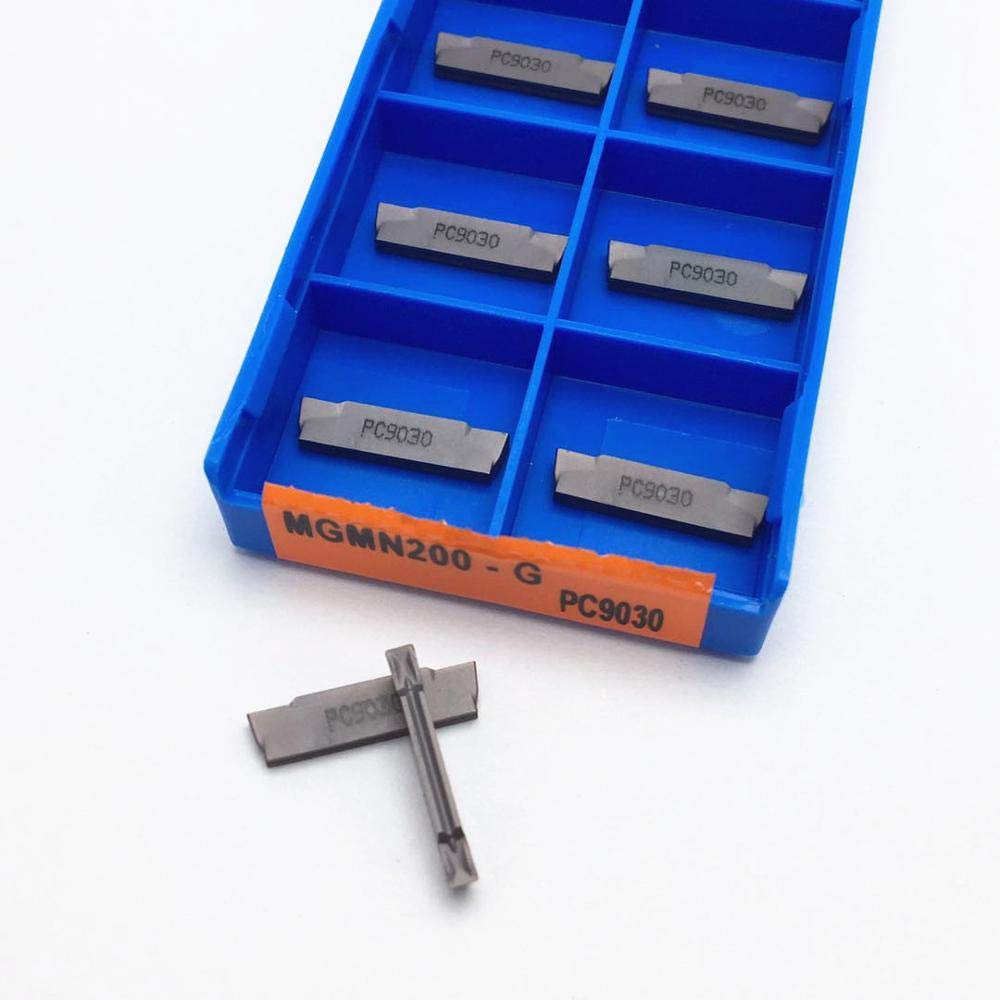 Herramientas de torneado, 10 piezas cortadores insertos herramienta de ranurado MGMN150 MGMN200 MGMN300 MGMN400 NC3020 NC3030 PC9030 Korloy herramienta de torneado de metal de carburo ranurado y ranur