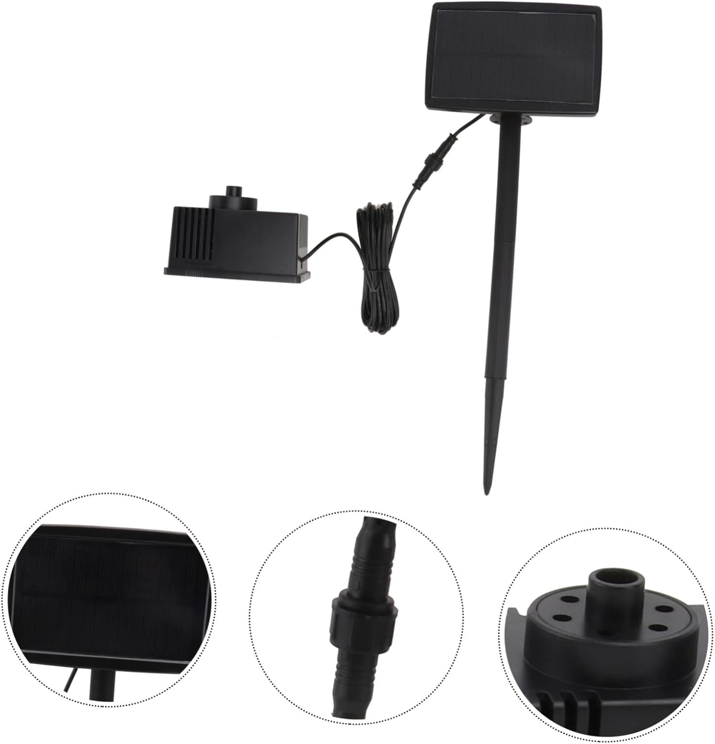 1Set Chic Solar Fountain Kit for Landscape Easy to Install Outdoor Solar Fountain for Pool Durable and Efficient Solar Powered Water Pump Simple Structure