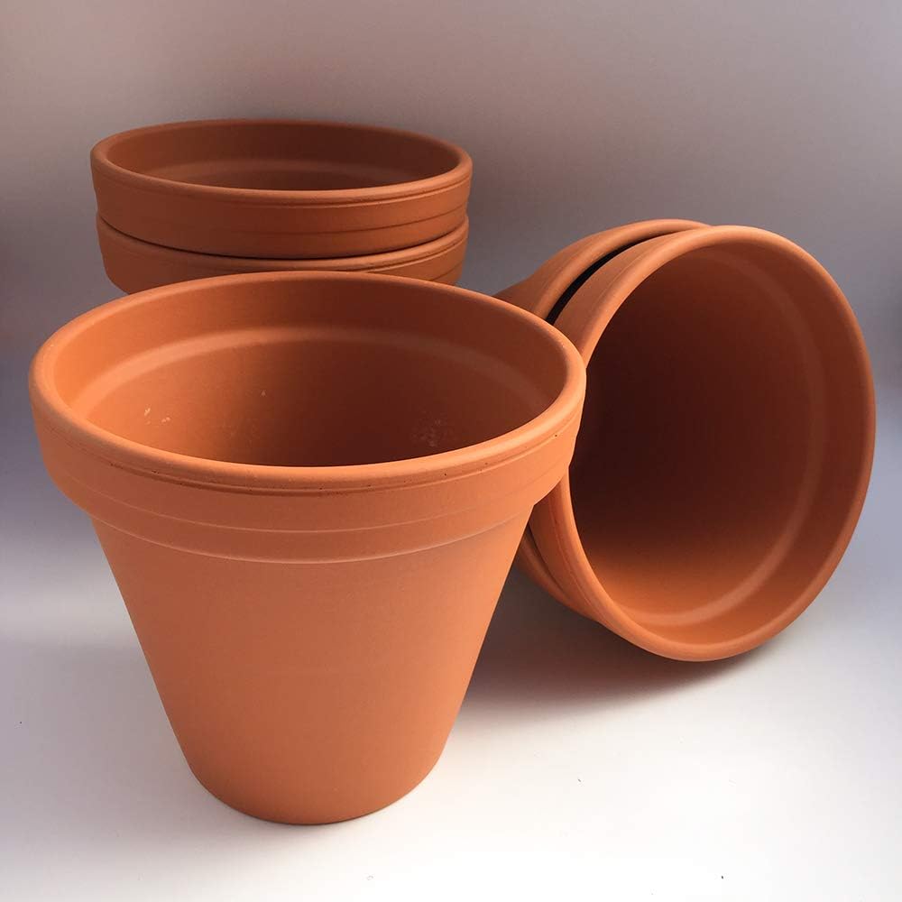 Weston Mill Pottery [F20 Terracotta plant pots (pack of 5) 20cm