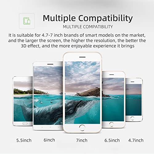 Vr Headset Virtual Reality Vr 3D Glasses Vr Set 3D Virtual Reality Goggles,Adjustable Vr Glasses Support 7.2 Inches [With Controller+Two Eye Masks].… #TOP4