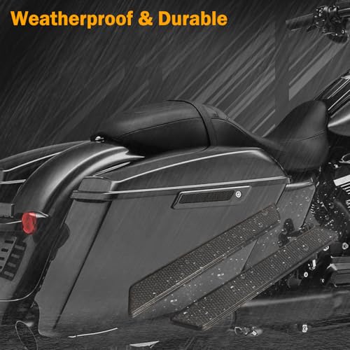 Reflectores negros para alforjas de moto miniatura 2