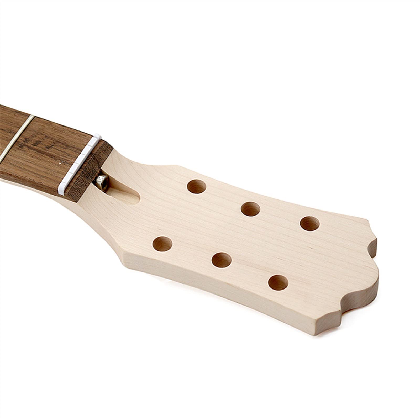 Juego De Combinación De Bricolaje De Viaje De Guitarra Eléctrica De Madera Silenciosa, Palisandro De Arce Adecuado para La Práctica De Principiantes Cuerpo Guitarra