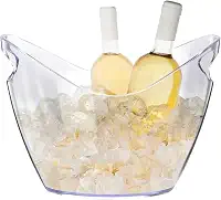 Balde De Gelo Acrílico Cristal 8 Litros Champanheira