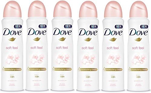 DOVE ANTI PERSPIRANT DEODORANT SOFT FEEL 250ML - PACK OF 6