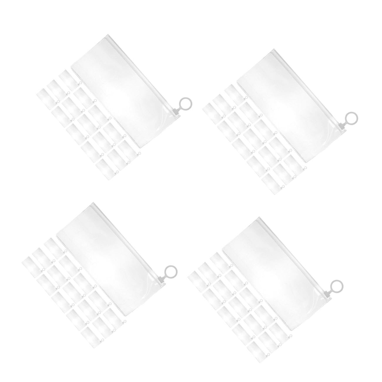 4 Sätze Transparente Schreibwarentasche Stiftezubehör Aktentasche Dokument Schreibwarenfächer Für Durchsichtige Reise Make Up Tasche Durchsichtige 30 Stück * 4