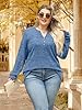 Sweaters for Women Early Fall Fashion Plus Size To... #5