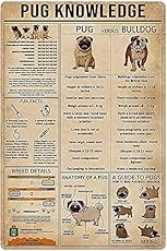 Image of Funny Pug Knowledge Metal. Brand catalog list of VDUEOJE. 