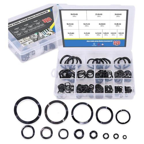 NEIQIUWING 320 molle ondulate in acciaio al carbonio con tre dischi ondulati