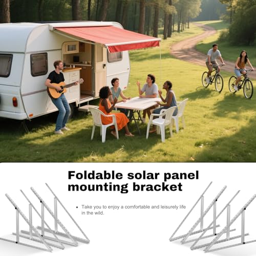 Image of 8 Pack 45inch Adjustable Solar Panel Tilt Mount Brackets