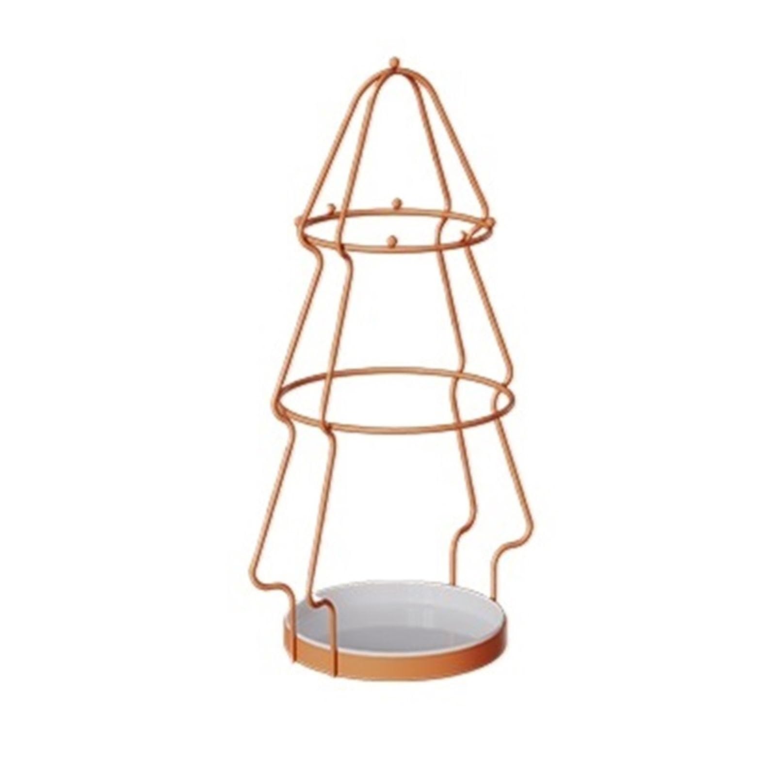 CJHFR472SG Umbrella Rack Modern Large Umbrella Holder, Metal Stand with Hooks Office(Orange)