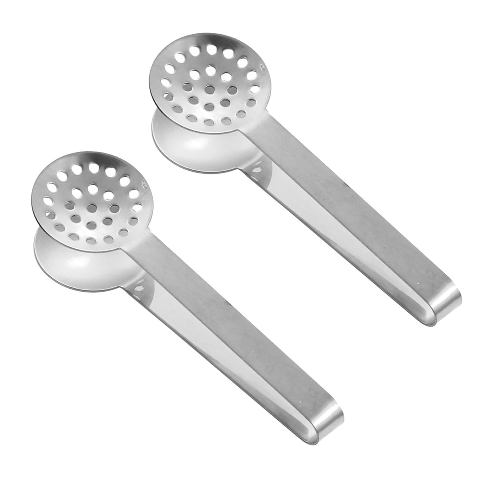 MALSSE Of 2 Teas Bag Dispenser Gripper Steel Squeezer Tongs for Brewing Accessories and Hot Beverages Essential Tool Steel Teas Bag Dispenser