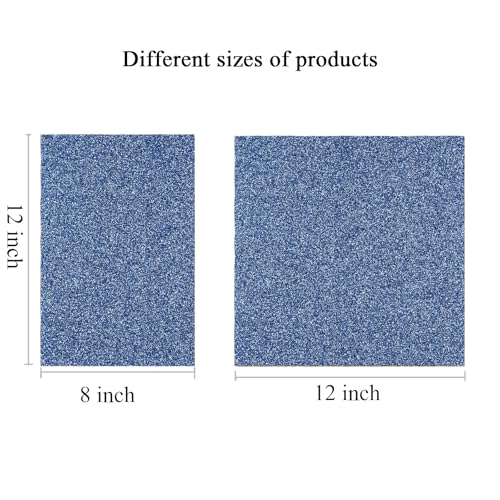 Image of Acrylic Sheets Both-Side Glitter Acrylic Sheets 1 /8 Thick for Laser Cutting Engraving Plexiglass Sheets for Art Design Crafting DIY Home Decore Festival Ornaments (2, Blue, 12x12inch)