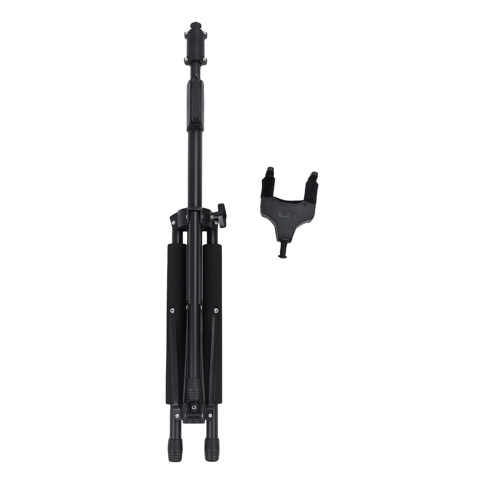 RiToEasysports Regulowany Uchwyt do Stojaka na gitarę z Haczykiem z automatyczną blokadą grawitacyjną, Stojak z żelazną ramą z miękką flanelową wyściółką do Akustycznego Elektrycznego Klasycznego