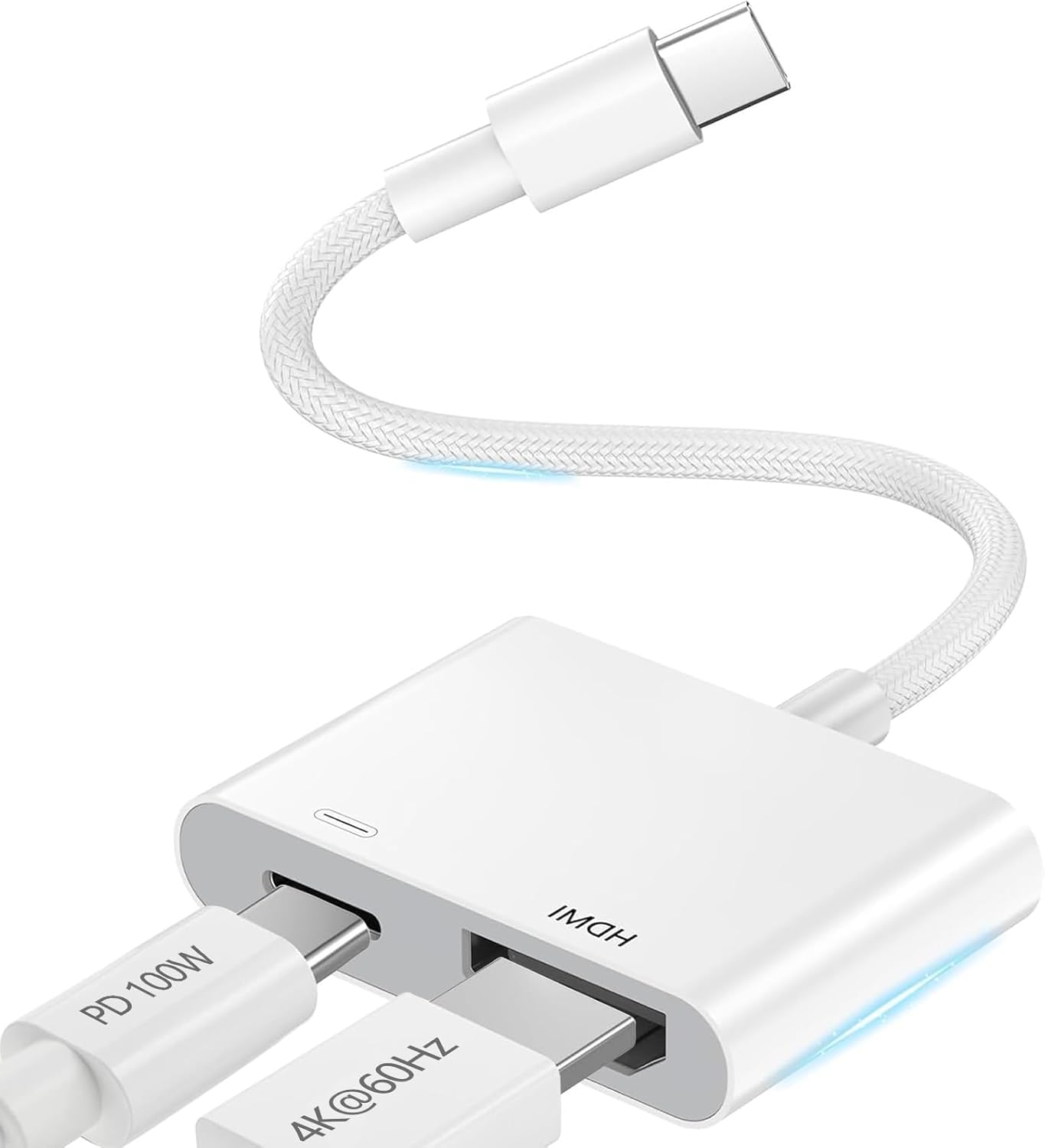 USB-C Auf HDMI Kabel 2m – 4K 60Hz, Plug & Play, Kompatibel Mit MacBook, IPhone 15, IPad, Galaxy Uvm.
