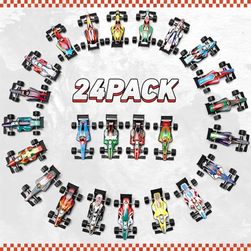 Set de 24 autos a escala pequeños tipo pull back de juguete miniatura 2