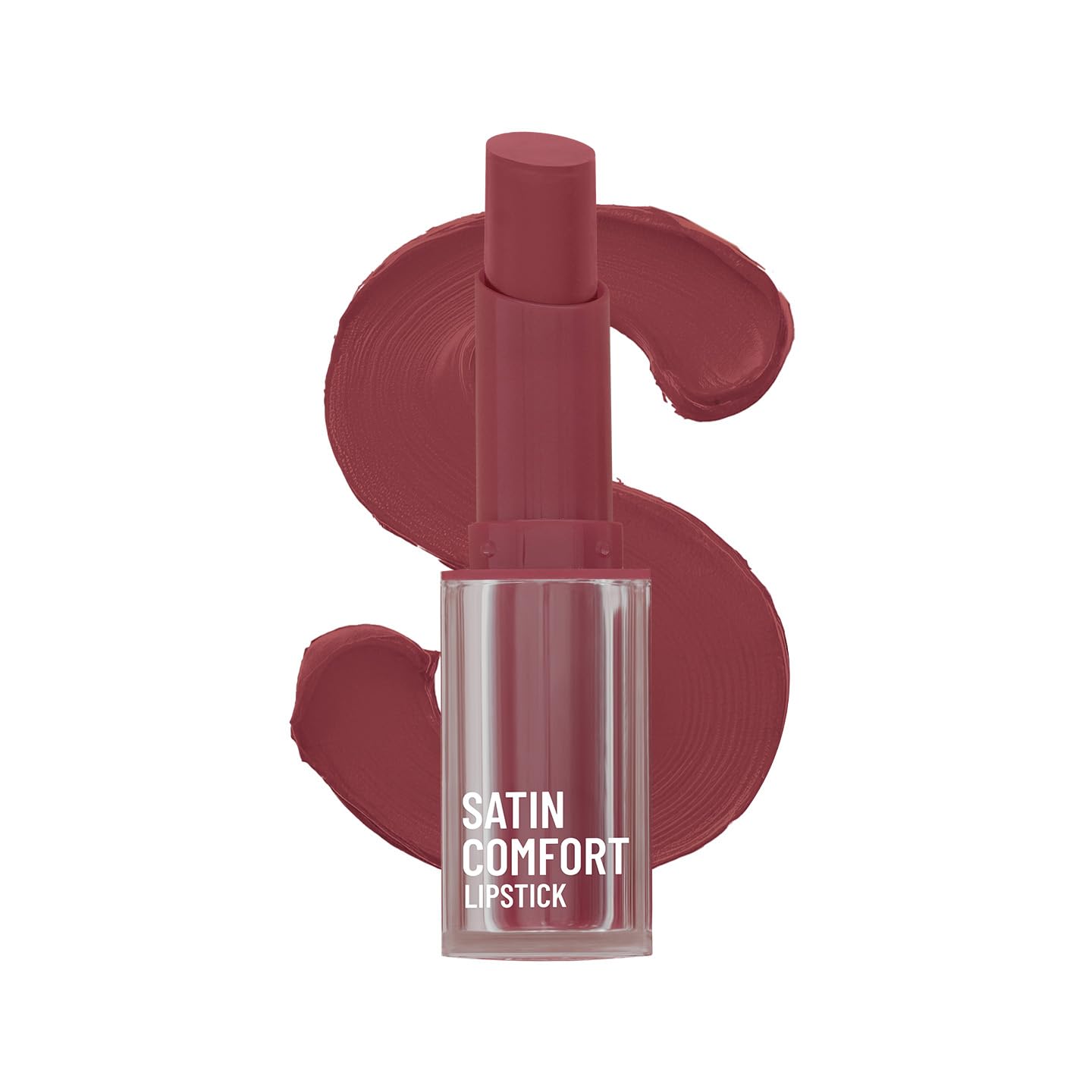 Swiss Beauty Satin Comfort Lipstick | Ultra-Hydrating | Highly Pigmented | Smooth Glide | Satin Matte Finish | One-Swipe Application | Shade- 6 English Rose, 3gm