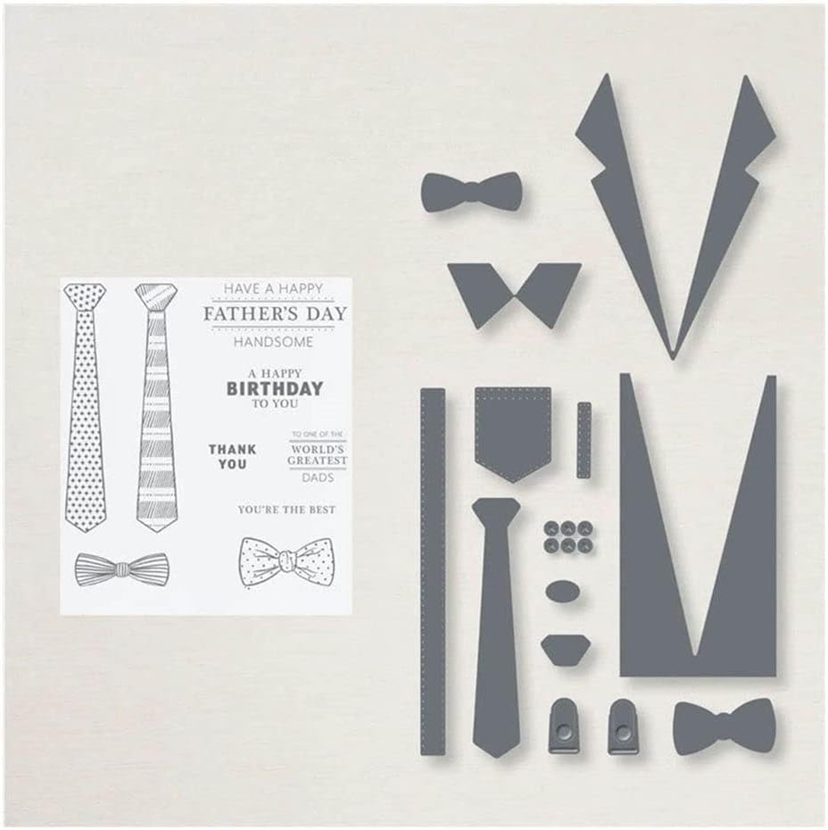 Wzory krawatów przezroczyste znaczki naklejki do cięcia matryca szablon pieczęć tłoczenie szablon scrapbooking dekoracja DIY forma