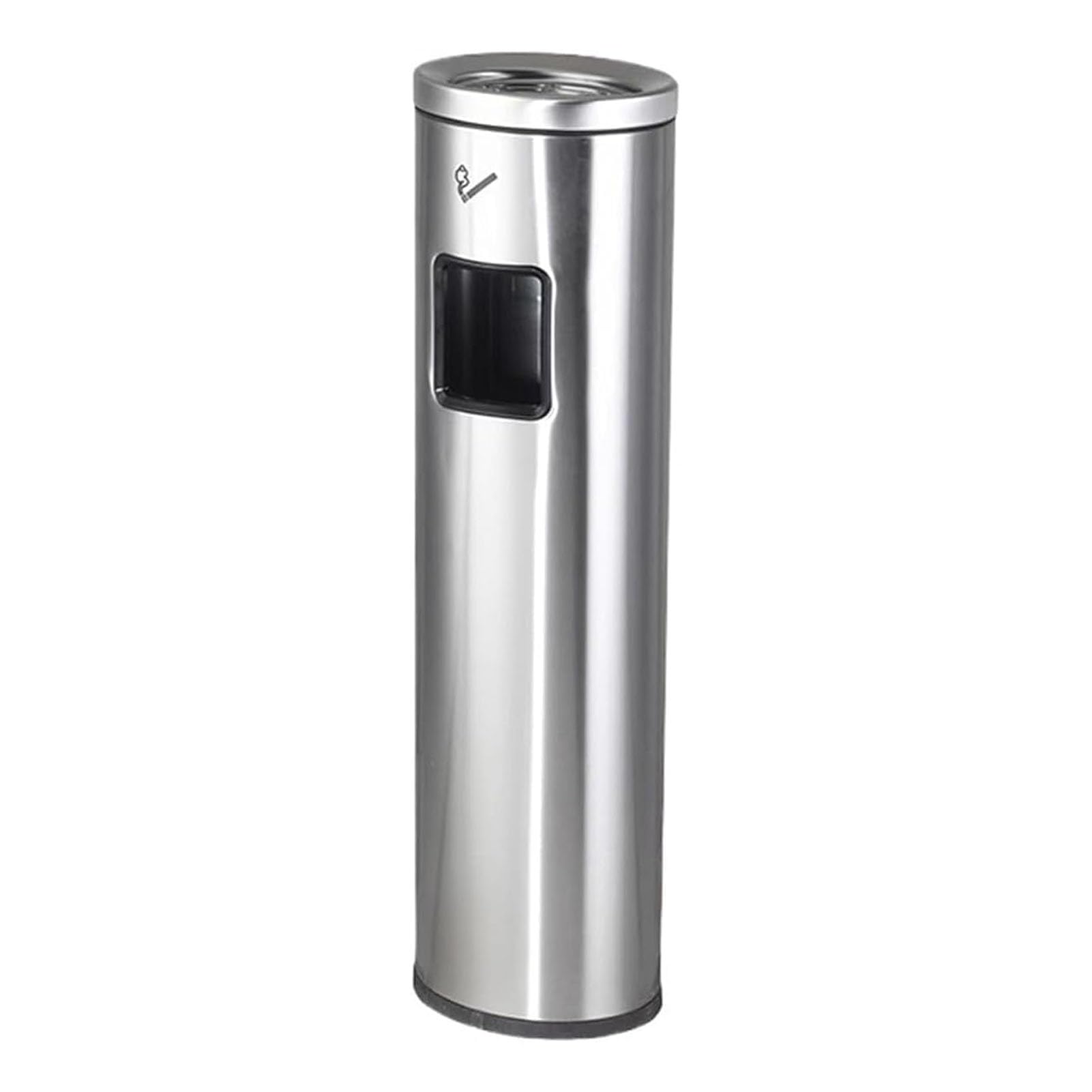 IUokLU Floor Standing Metal Ashtray,Cylindrical Cigarette Disposal Bin for Outdoor Smoking Areas,Durable Butt Collector for Hotels & Malls
