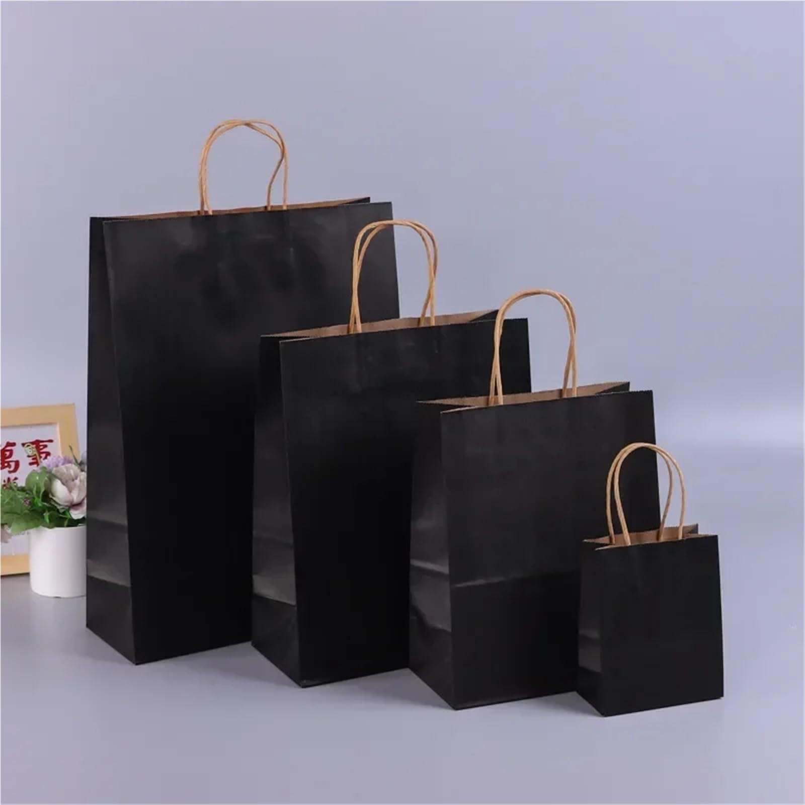 Bolsas De Papel Kraft Con Asas Para Compras