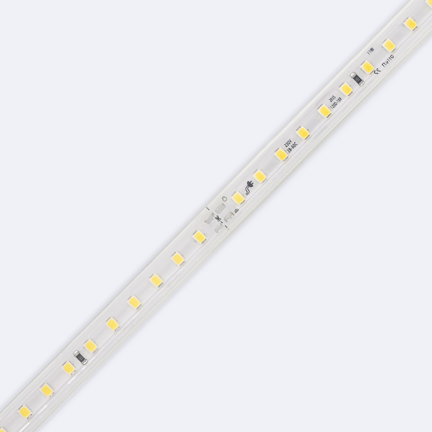 LEDKIA Tira LED Regulable 220V SMD 120 LED/m Color 8.5W/m Ancho 12mm Corte