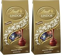 Lindt Lindor Chocolate Sharing Bag Assorted 125 g (Pack of 2)