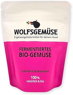 Wolfsgemüse - frisches, fermentiertes Bio-Gemüse für Hunde - getreidefrei und ohne künstliche Zusätze - 100% natürlich - ausgewogene Rohfütterung - Barf - Ergänzungsfuttermittel product image