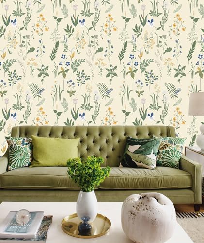 Papel tapiz floral bohemio para transformar tu dormitorio de forma fácil 3