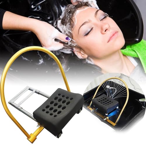 Head SPA Terapia de Agua portátil, Estante de circulación de Agua con Kit de Almohada, Marco de Salida de Agua de Cascada Ajustable, Marco de Equipo de salón Head SPA, Accesorios de Cama de champú